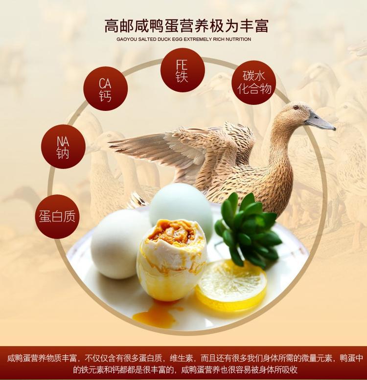 高邮三湖牌咸鸭蛋55克*18只