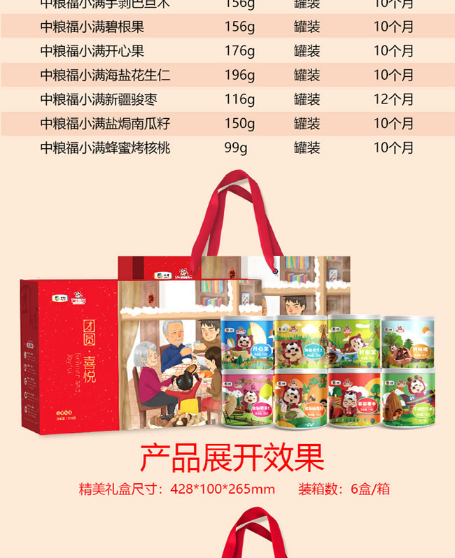 中粮福小满团圆坚果礼盒388型